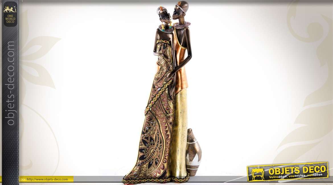 statue africaine en resine