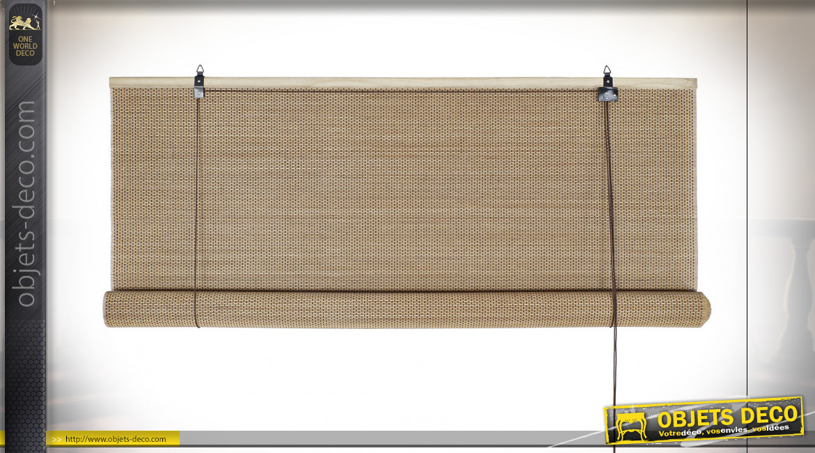 STORE BAMBOU 120X3X170 ROULABLE NATUREL