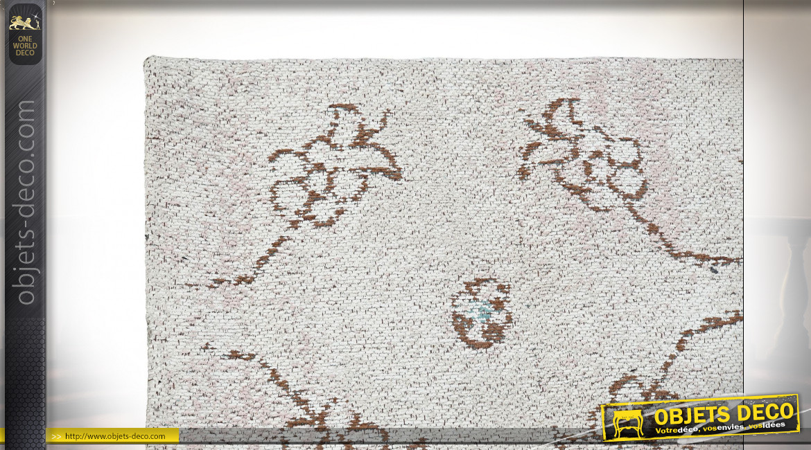 TAPIS COTON POLYESTER 120X180X1 2200 GSM, BEIGE