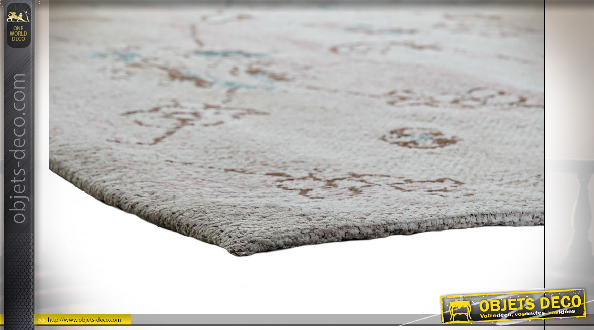 TAPIS COTON POLYESTER 120X180X1 2200 GSM, BEIGE