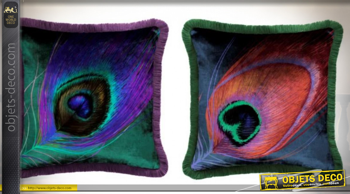 COUSSIN POLYESTER 45X10X45 000 GR. PLUMES 2 MOD.