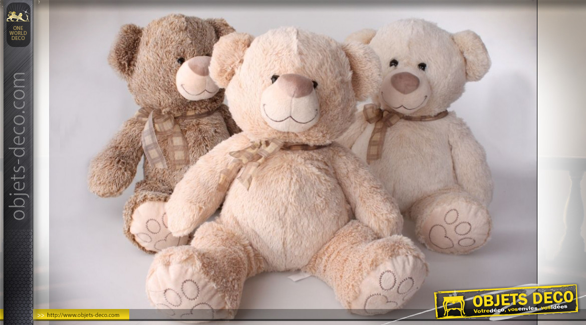 PELUCHE POLYESTER 20X50 OURS 3 MOD.