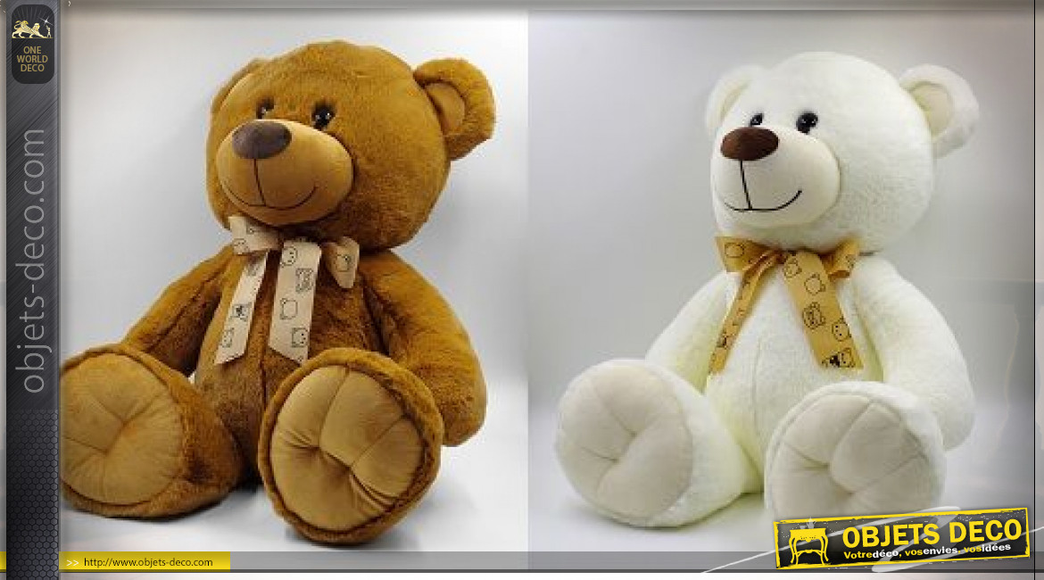 PELUCHE POLYESTER 20X25X45 OURS 2 MOD.