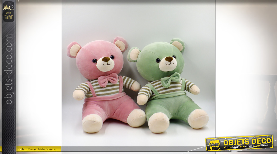 PELUCHE POLYESTER 19X20X28 OURS 2 MOD.