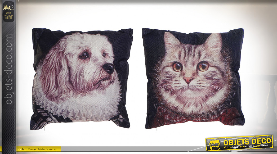 COUSSIN POLYESTER 45X10X45 450GR. CHAT CHIEN 2 MOD