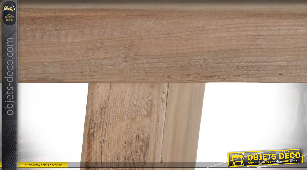 Table massive en bois de sapin, finition brut, ambiance rustique, 200cm