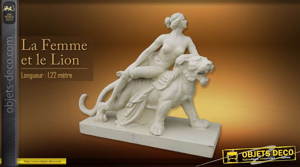 Sculpture : la Femme et le Lion
