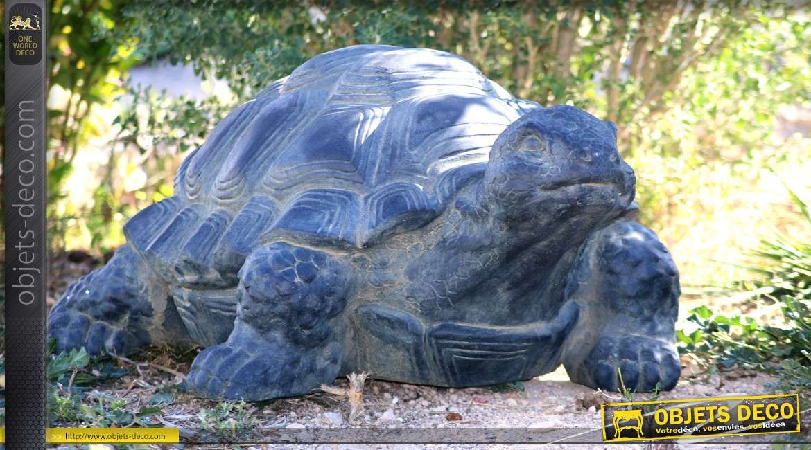 Statue de jardin tortue géante des seychelles en résine 30 cm - Conforama