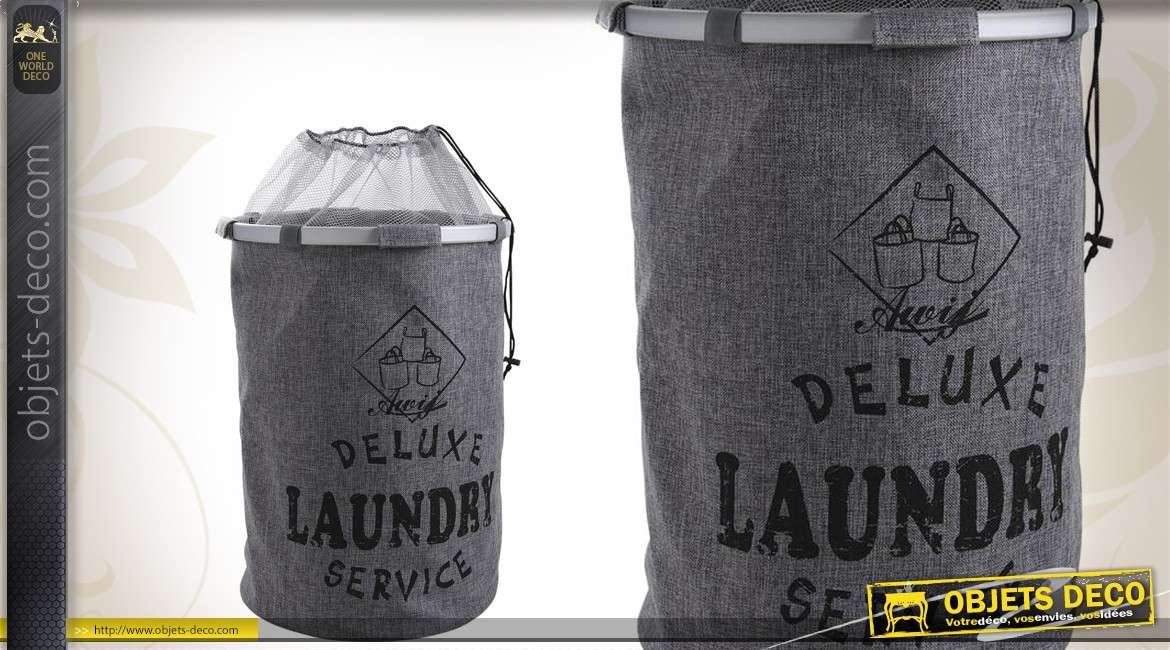 Panier à linge Deluxe Laundry Service avec doublure