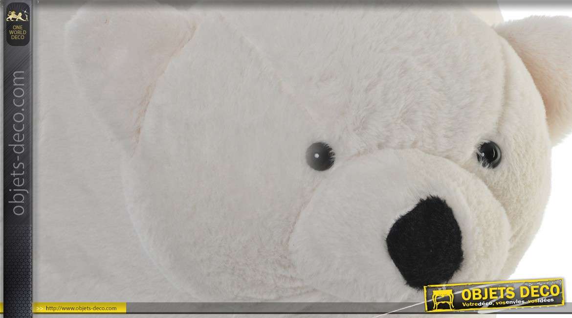 Repose-pieds en bois - Collection Anima'pouf - L'ours polaire