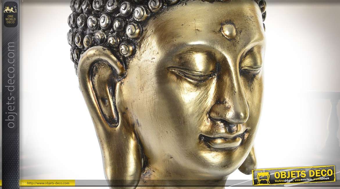 Statuette de bouddha en position samaddhi mudra 67 cm