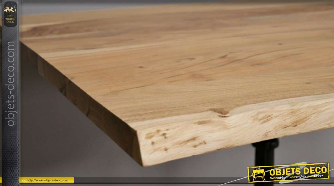Plateau en bois d'acacia pour table carrée de 80 x 80cm