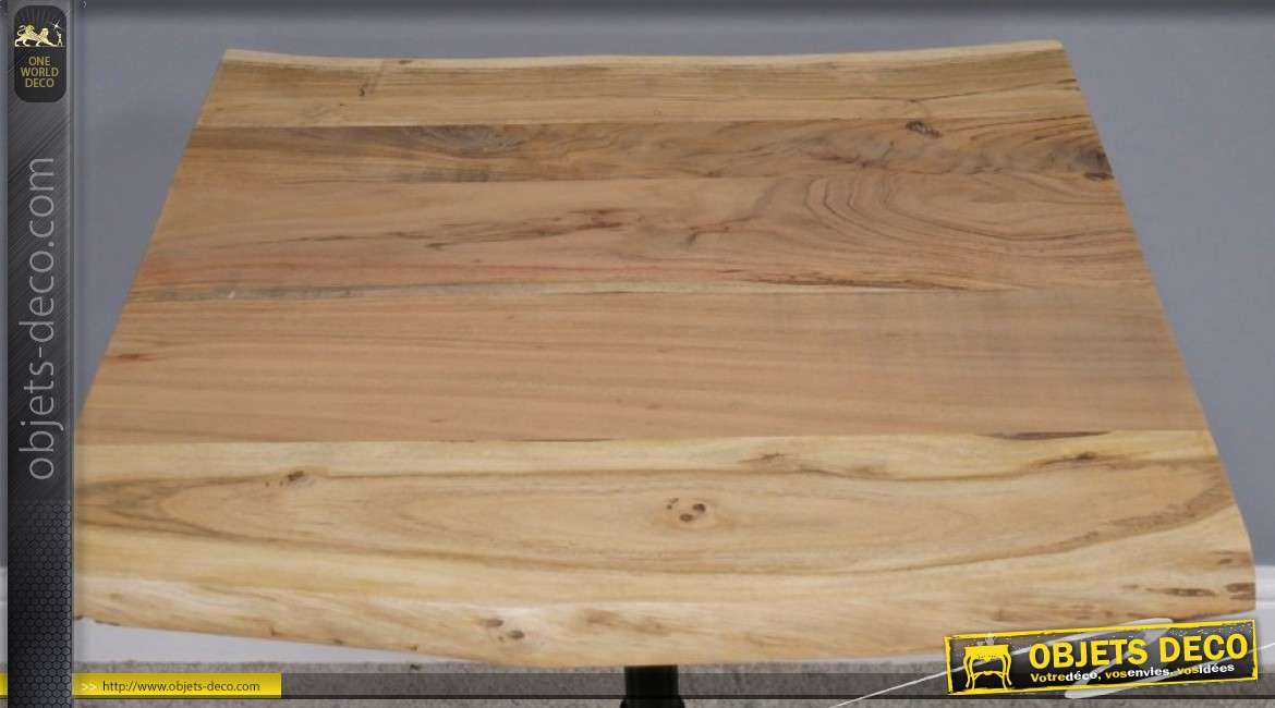 Plateau en bois d'acacia pour table carrée de 60 x 60cm