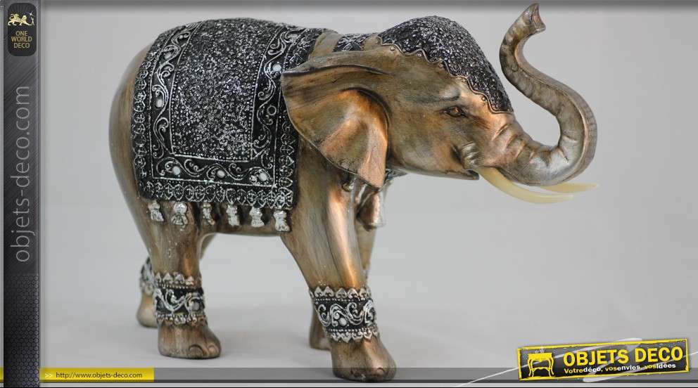 Statuette précieuse éléphant Indien