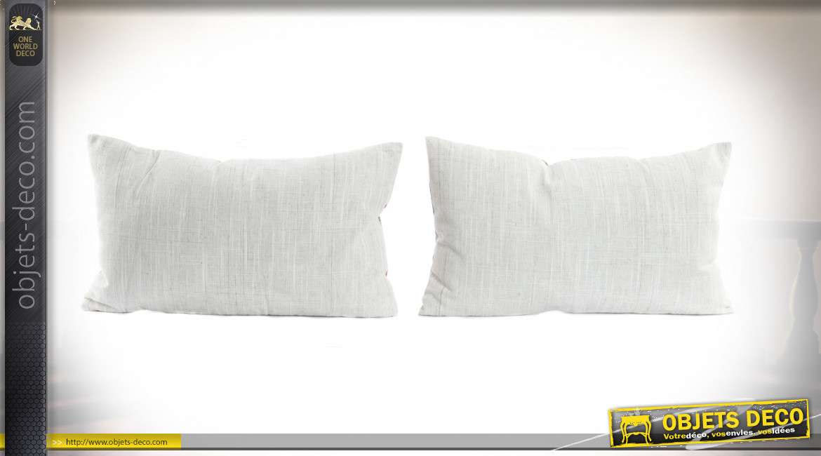 COUSSIN POLYESTER 50X30 PLUMES 2 MOD.
