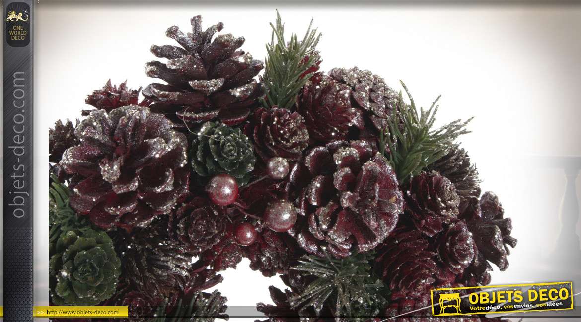 COURONNE ANANAS POLYSTYRENE 26X26X7.5 VIOLET