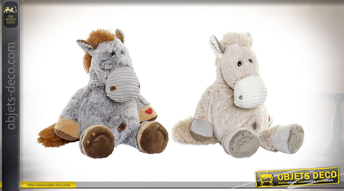 PELUCHE POLYESTER 40X54X40 CHEVAL 2 MOD.