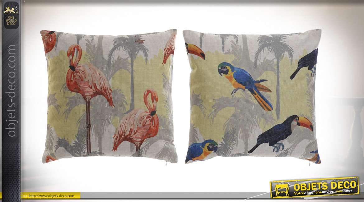 COUSSIN POLYESTER 45X45 530 GR. TROPICAL 2 MOD.