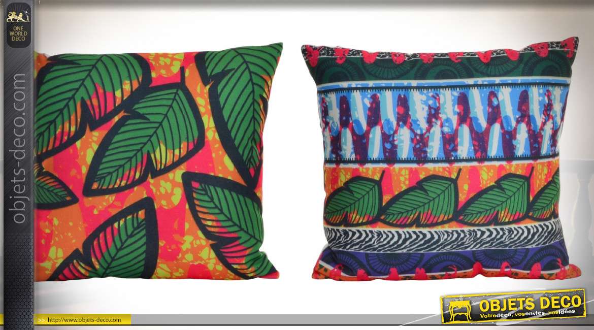 COUSSIN POLYESTER 45X45 540 GR. TROPICAL 2 MOD.