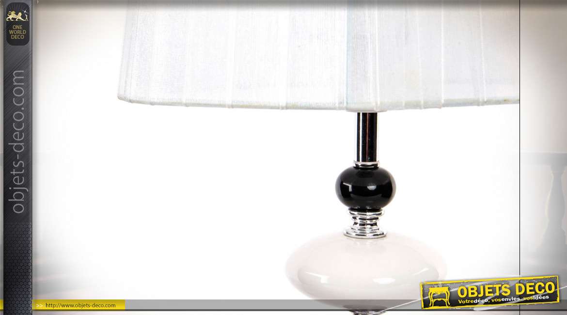 LAMPE DE TABLE PORCELAINE 25X50 E27 / 40W