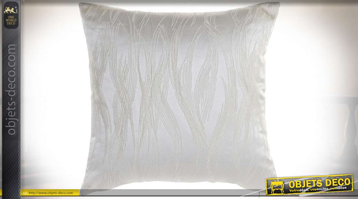 COUSSIN POLYESTER 45X45 450 GR. PLUMES IVOIRE