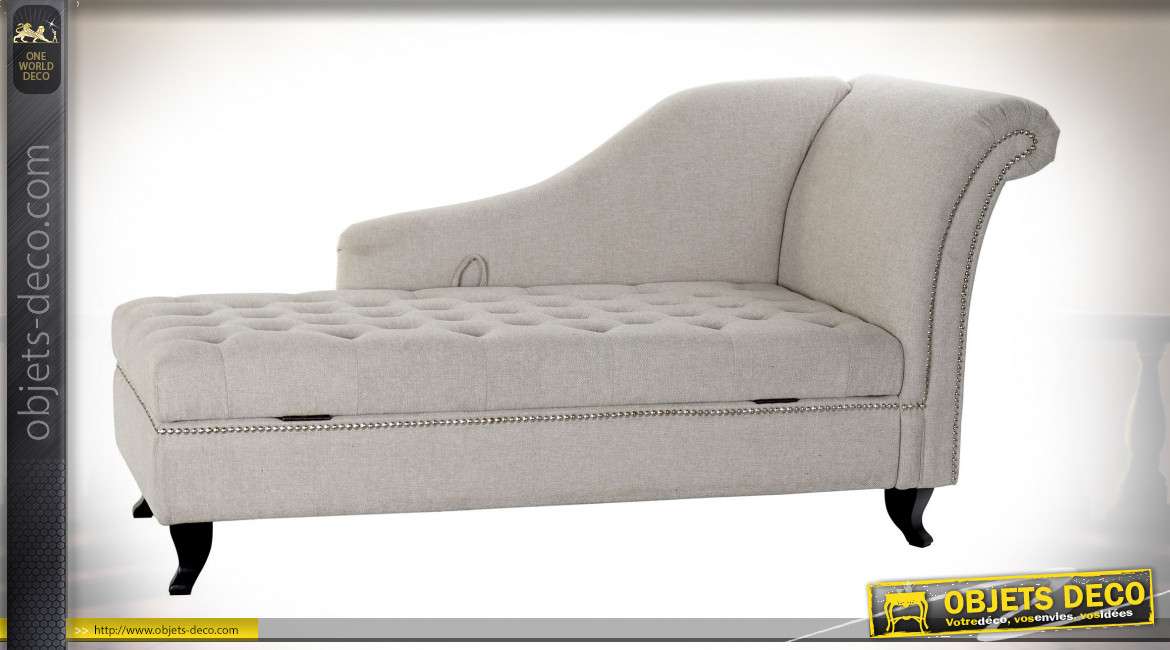CHAISE LONGUE POLYESTER MOUSSE 165,5X69X83 165,5