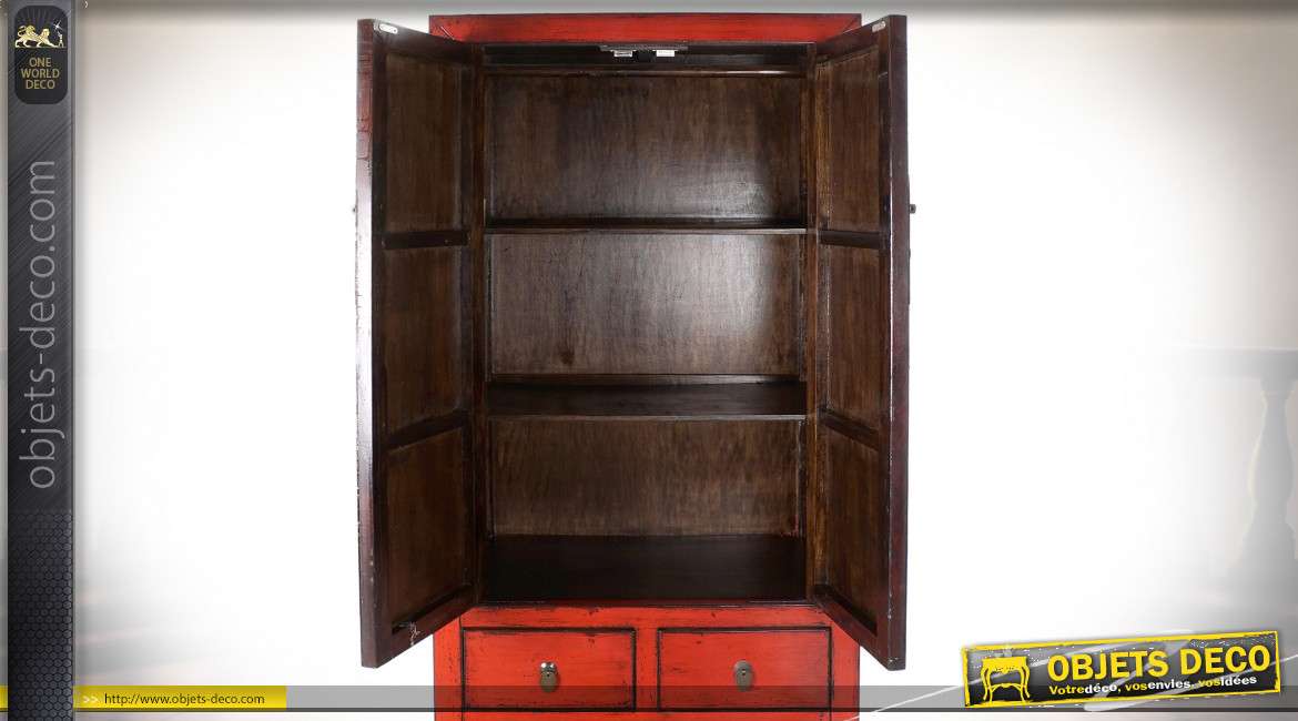 ARMOIRE ORME 88X52X180 ROUGE