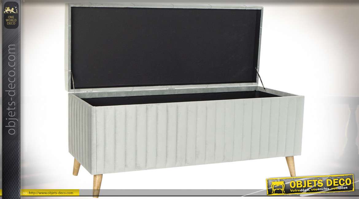 BANQUETTE SET 2 POLYESTER 122X50X58 VELOURS
