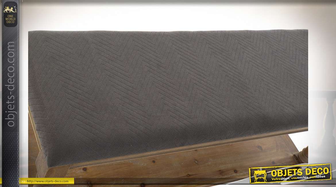 BANQUETTE PIN POLYESTER 120X41X48 14 MARRON