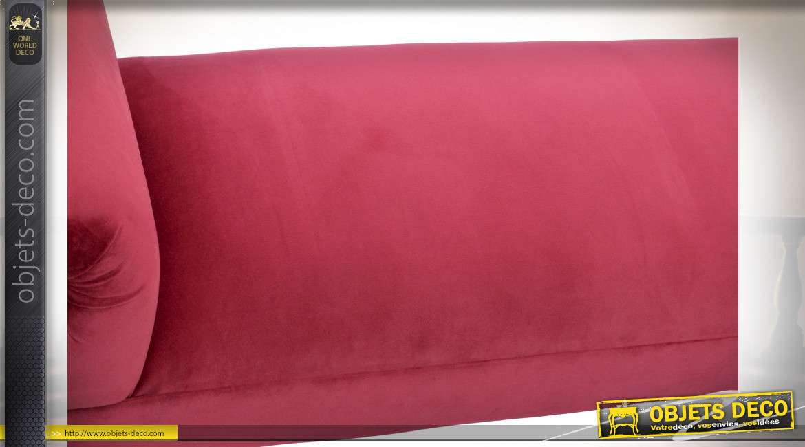BANQUETTE POLYESTER BOIS 106X45X59 VELOURS