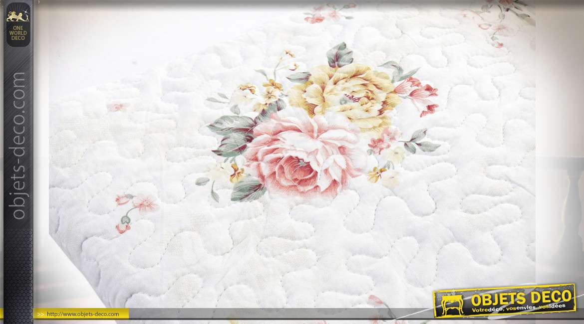 COUVRE-LIT COTON POLYESTER 240X260 285 GSM. FLORAL