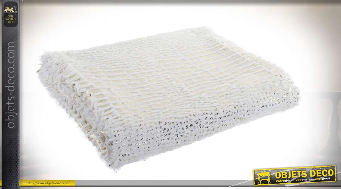 COUVERTURE POLYESTER 140X160 BLANC