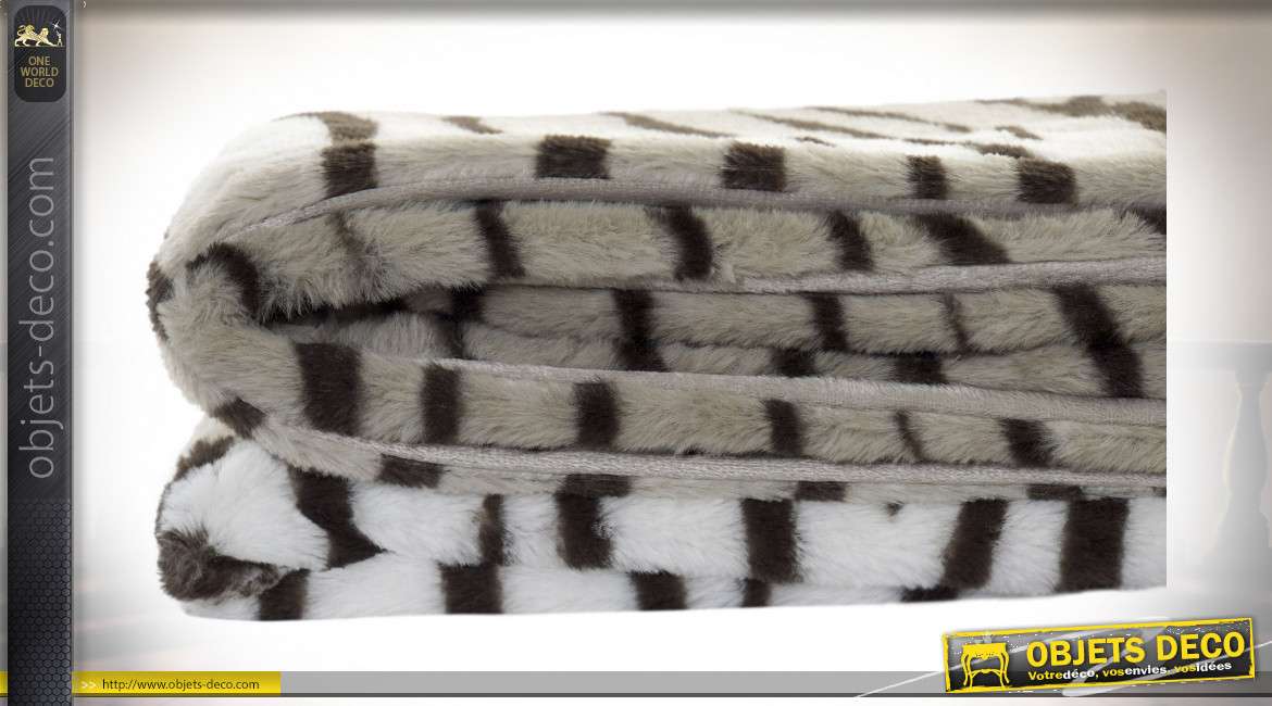 COUVERTURE POLYESTER 130X170 330 GSM. ZEBRE