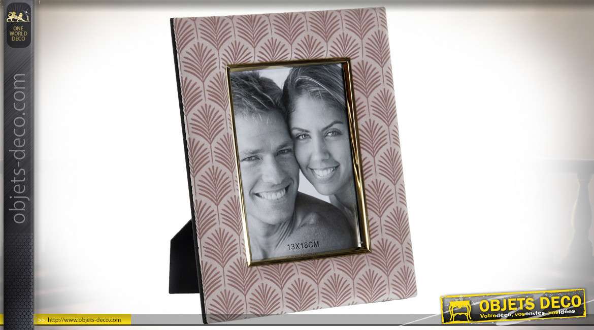 CADRE PHOTO MDF POLYESTER 13X18 22X2X27 FEUILLE