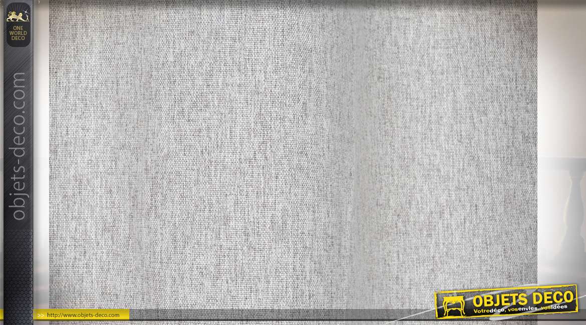 RIDEAU POLYESTER 140X270 370 GSM. LISSE OPAQUE