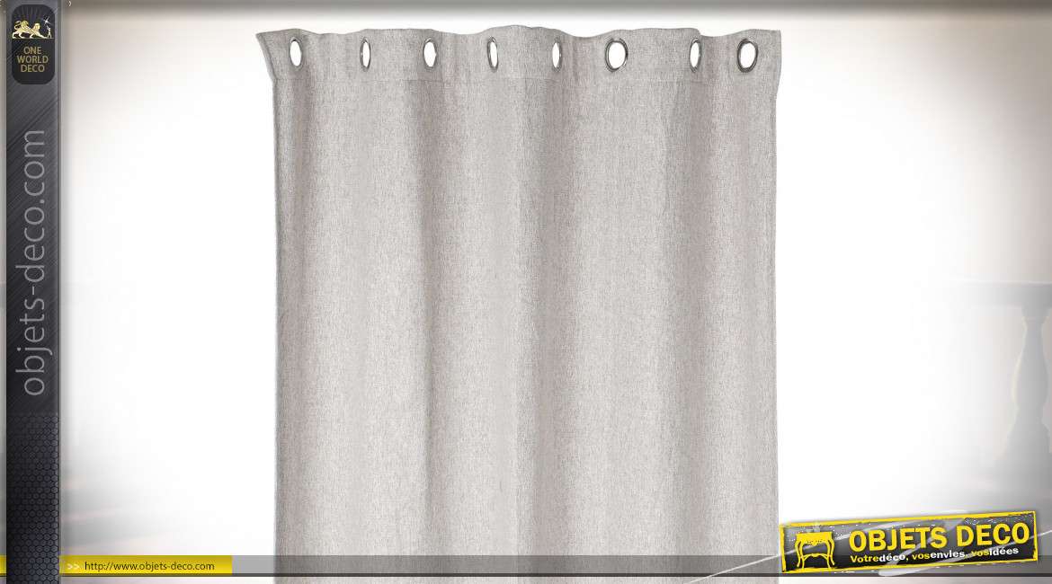 RIDEAU POLYESTER 140X270 370 GSM. LISSE OPAQUE