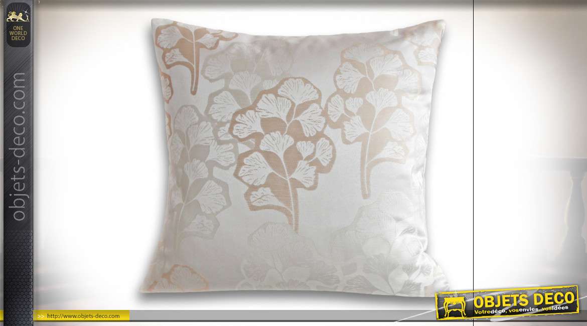 COUSSIN POLYESTER 45X45 450 GR. GINKGO BEIGE