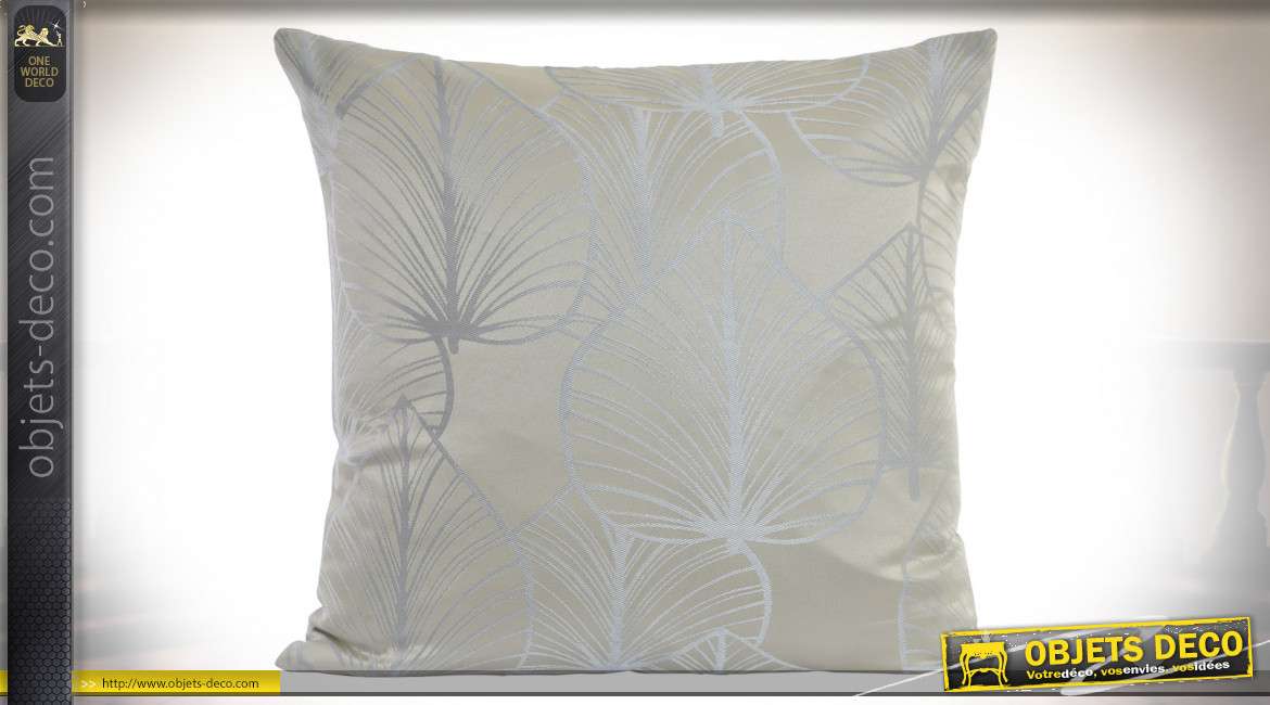 COUSSIN POLYESTER 45X45 450 GR. FEUILLE SATINÉ