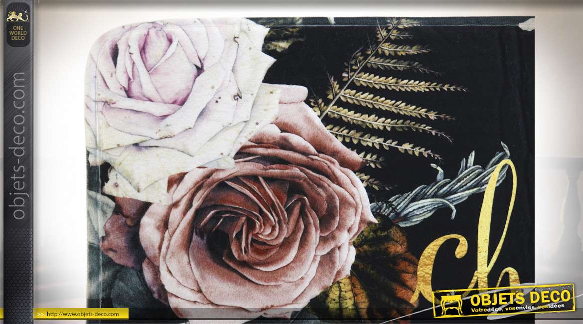 TAPIS POLYESTER 80X50 HYPER FLORAL MULTICOLORE