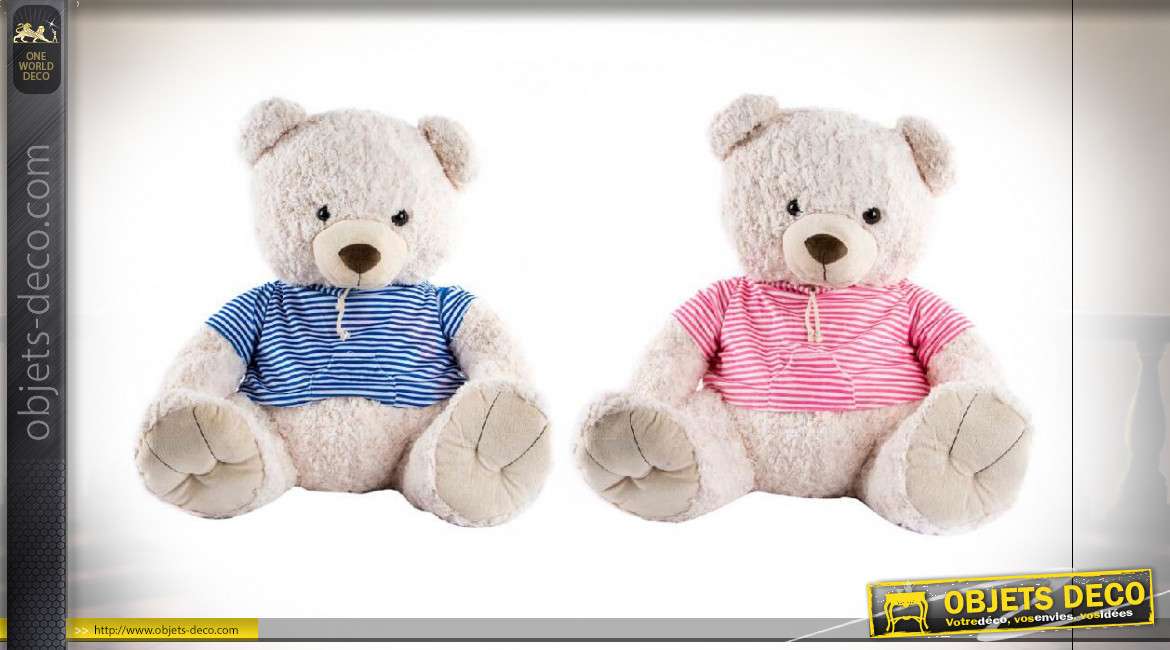 PELUCHE POLYESTER 55X55X57 OURS 2 MOD.