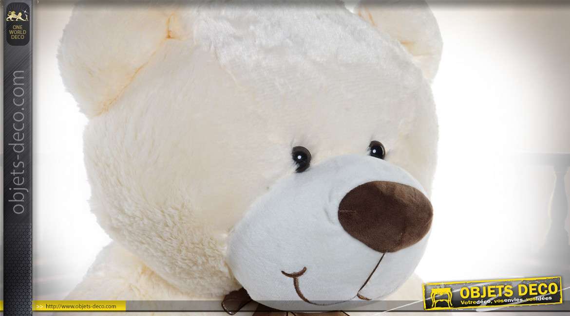 PELUCHE POLYESTER 40X40X60 OURS BEIGE