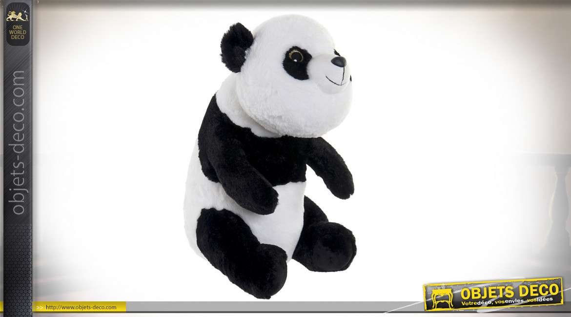 PELUCHE POLYESTER 25X35X40 0,58 OURS PANDA
