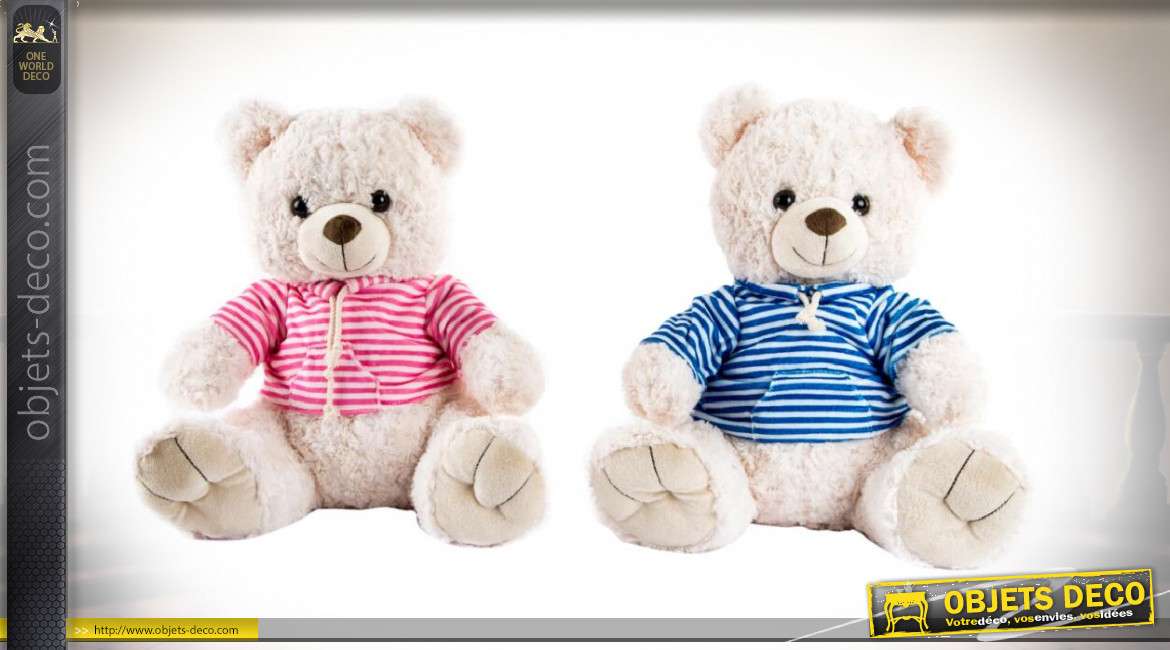 PELUCHE POLYESTER 40X32X38 OURS 2 MOD.
