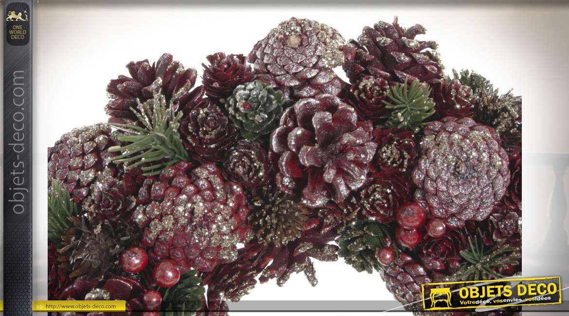 COURONNE ANANAS POLYSTYRENE 34X34X8.5 VIOLET