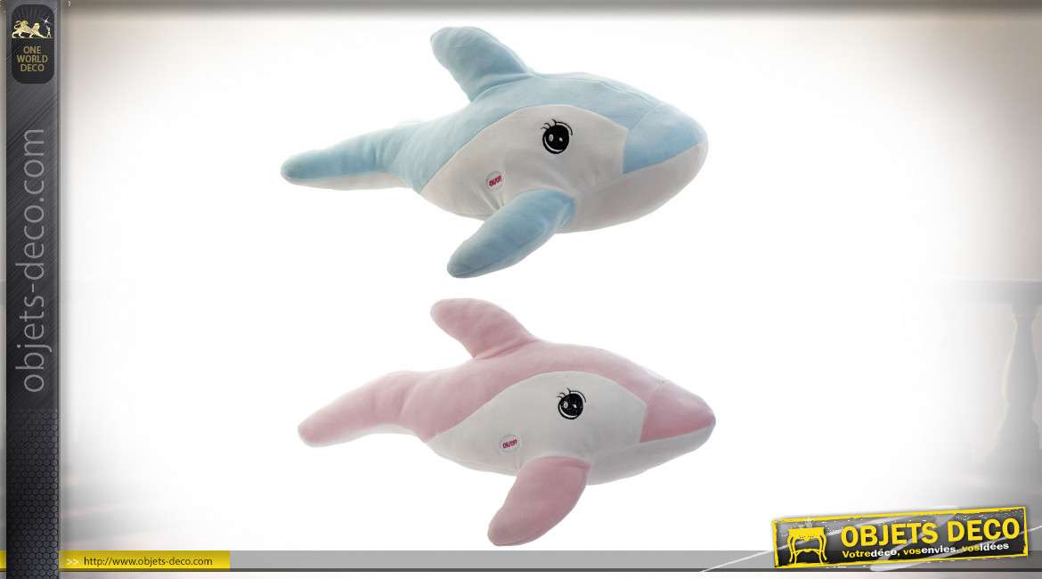 PELUCHE POLYESTER LED 50X25X35 0,32 DAUPHIN 2 MOD.