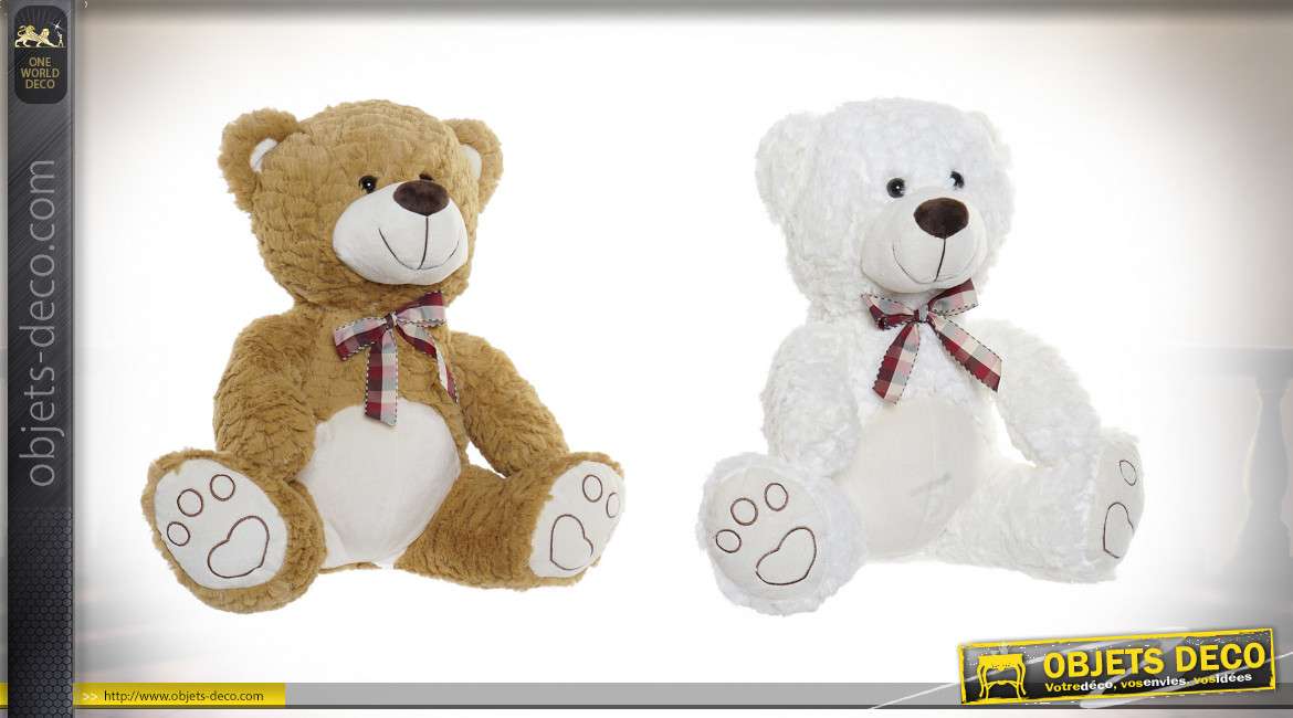 PELUCHE POLYESTER 38X24X38 OURS 2 MOD.