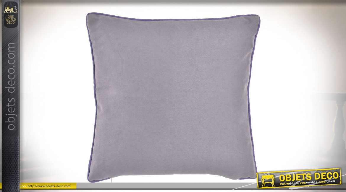 COUSSIN POLYESTER 45X45 540 GR. PAPILLONS LILAS