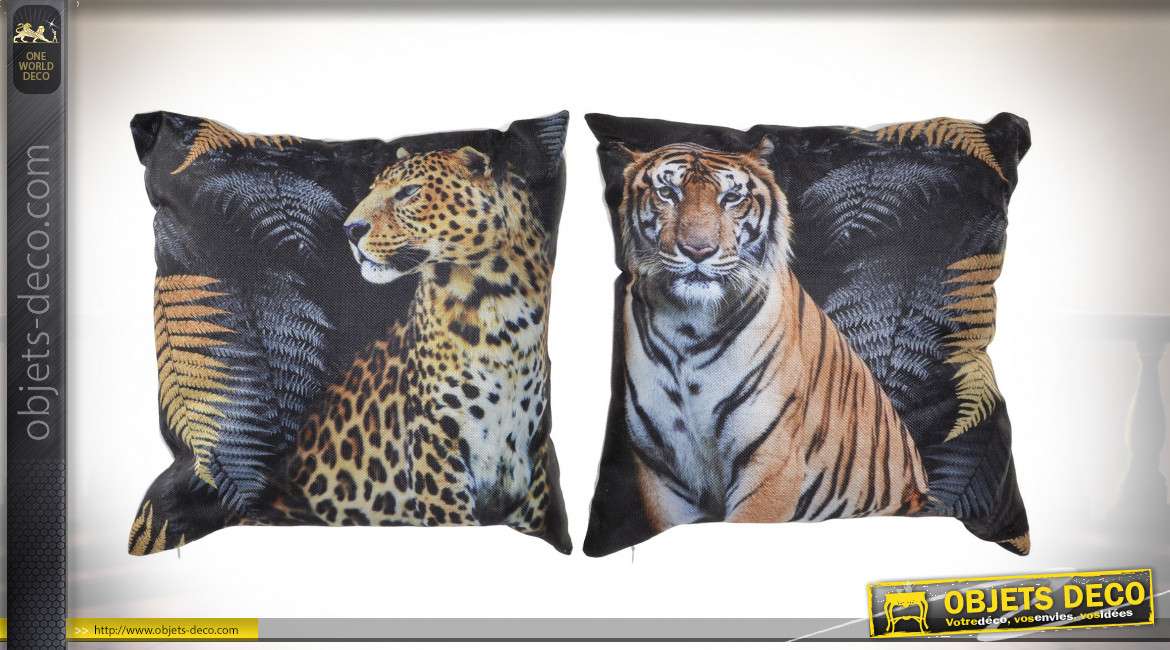 COUSSIN POLYESTER 45X45 530 GR. TIGRE 2 MOD.