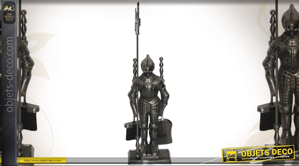 Statuette chevalier Moyen-Age serviteur de cheminée