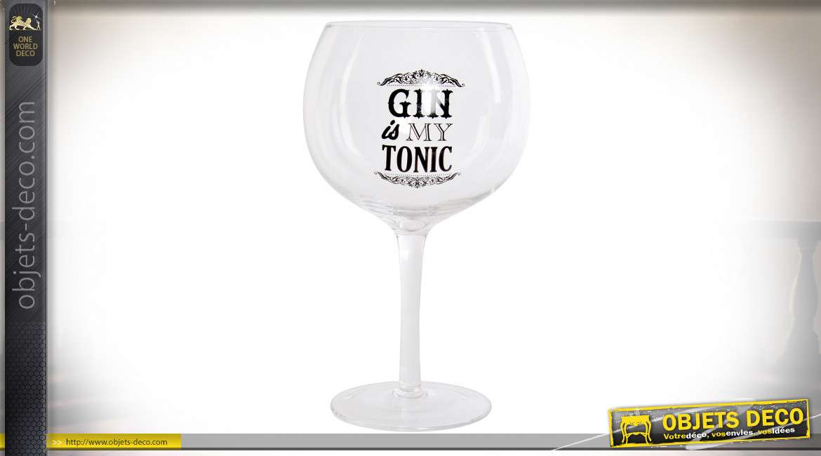 verre gin tonic gravé